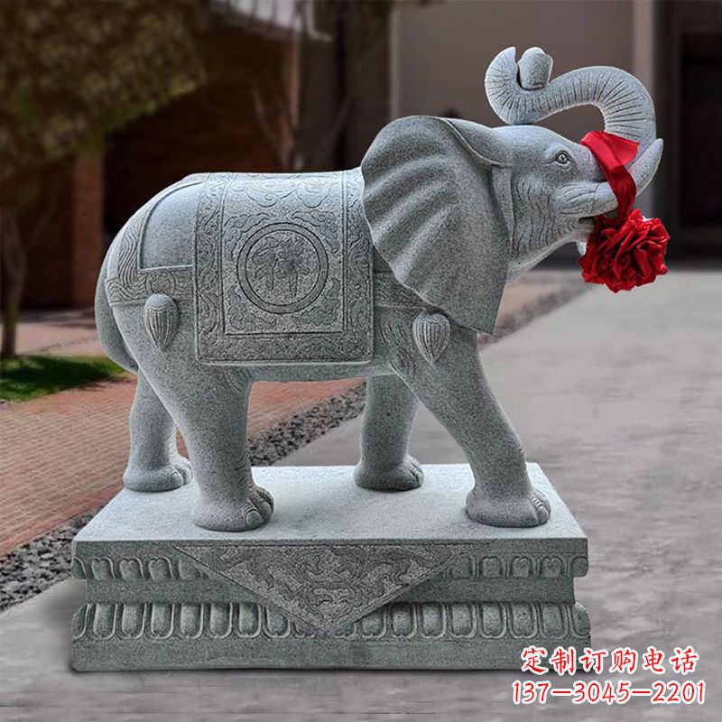泰州石雕大象的雕塑