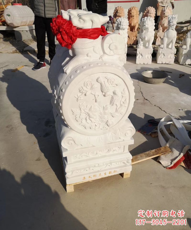 泰州中领雕塑出品:石雕招财大象雕塑