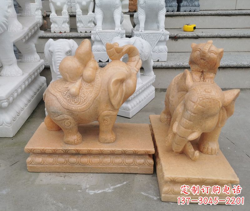 泰州完美还原静谧大象雕塑