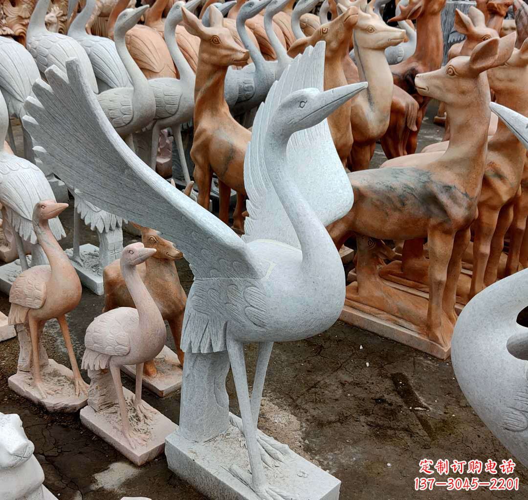 泰州丹顶鹤雕塑,令您汲取自然之美
