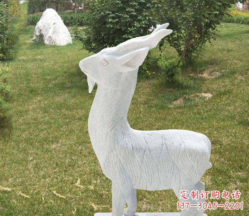 泰州石雕动物羊雕塑