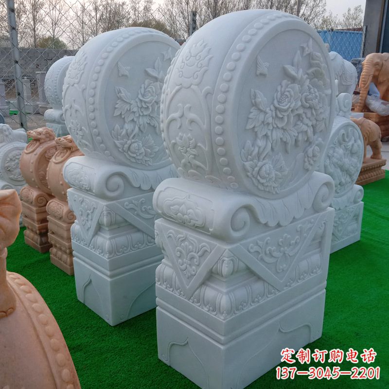 泰州石雕方柱门墩
