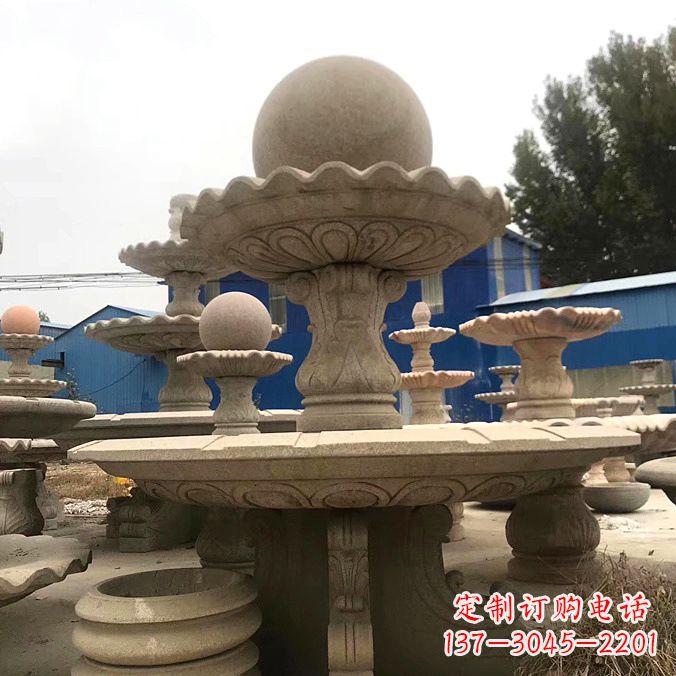 泰州拥有祥和之美的玉石风水球雕塑