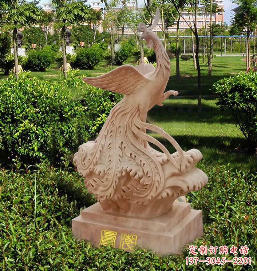泰州雕刻凤凰传递祥瑞祝福