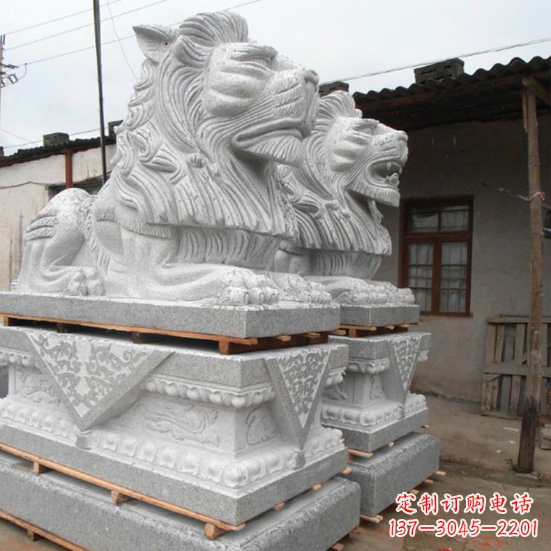 泰州港币狮子雕塑,华丽展现华夏气势