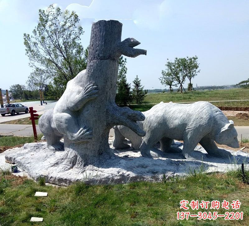 泰州欧洲风格狗熊公园雕塑