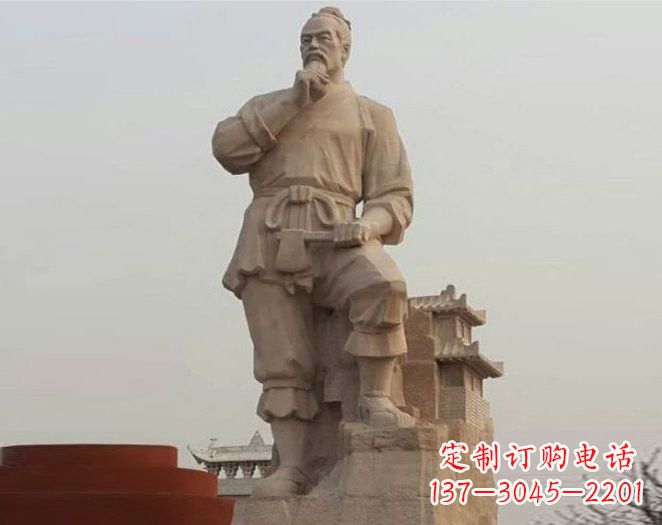 泰州重拾古代风采,中领雕塑打造高贵的鲁班雕塑