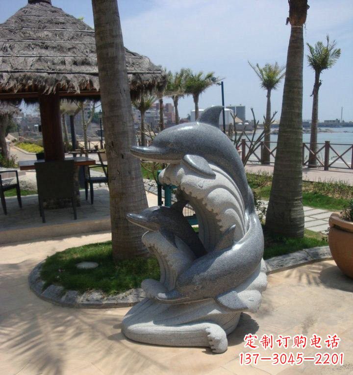 泰州石雕海豚