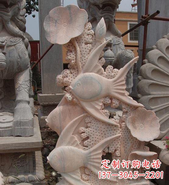 泰州荷花鲤鱼雕塑,精美完美记录永恒美好
