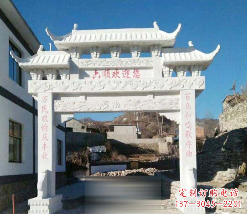泰州牌坊雕塑:为景观增添独特灵气