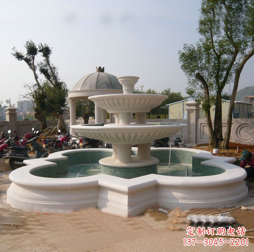泰州石雕喷泉:源源不绝的悠然美景