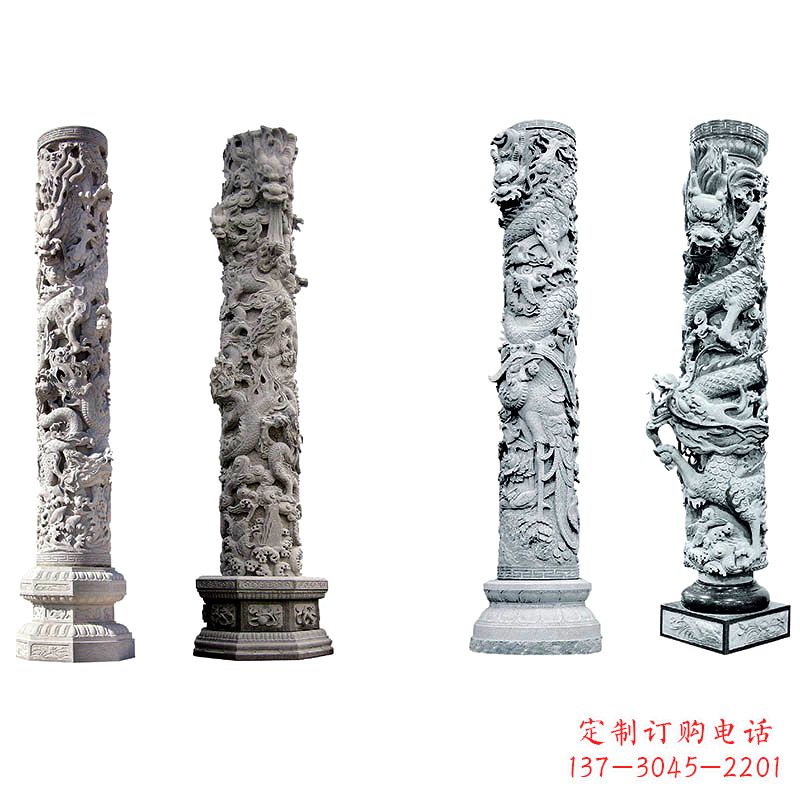 泰州精美绝伦的石雕龙柱