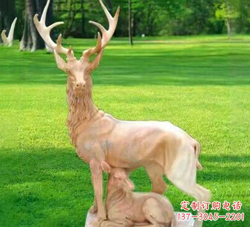 泰州石雕鹿动物雕塑