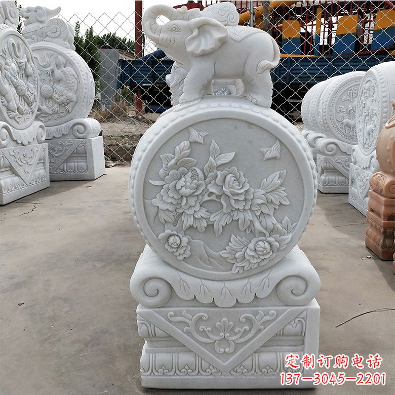 泰州石雕门墩抱鼓石