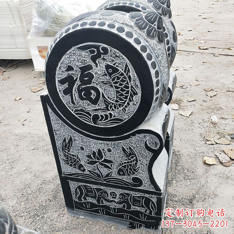 泰州青石门墩雕塑,让您的家居典雅自有格调
