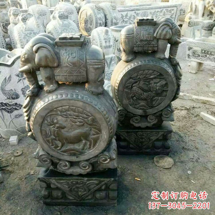 泰州高品质石雕门墩石雕雕塑,打造优雅大气的家居空间