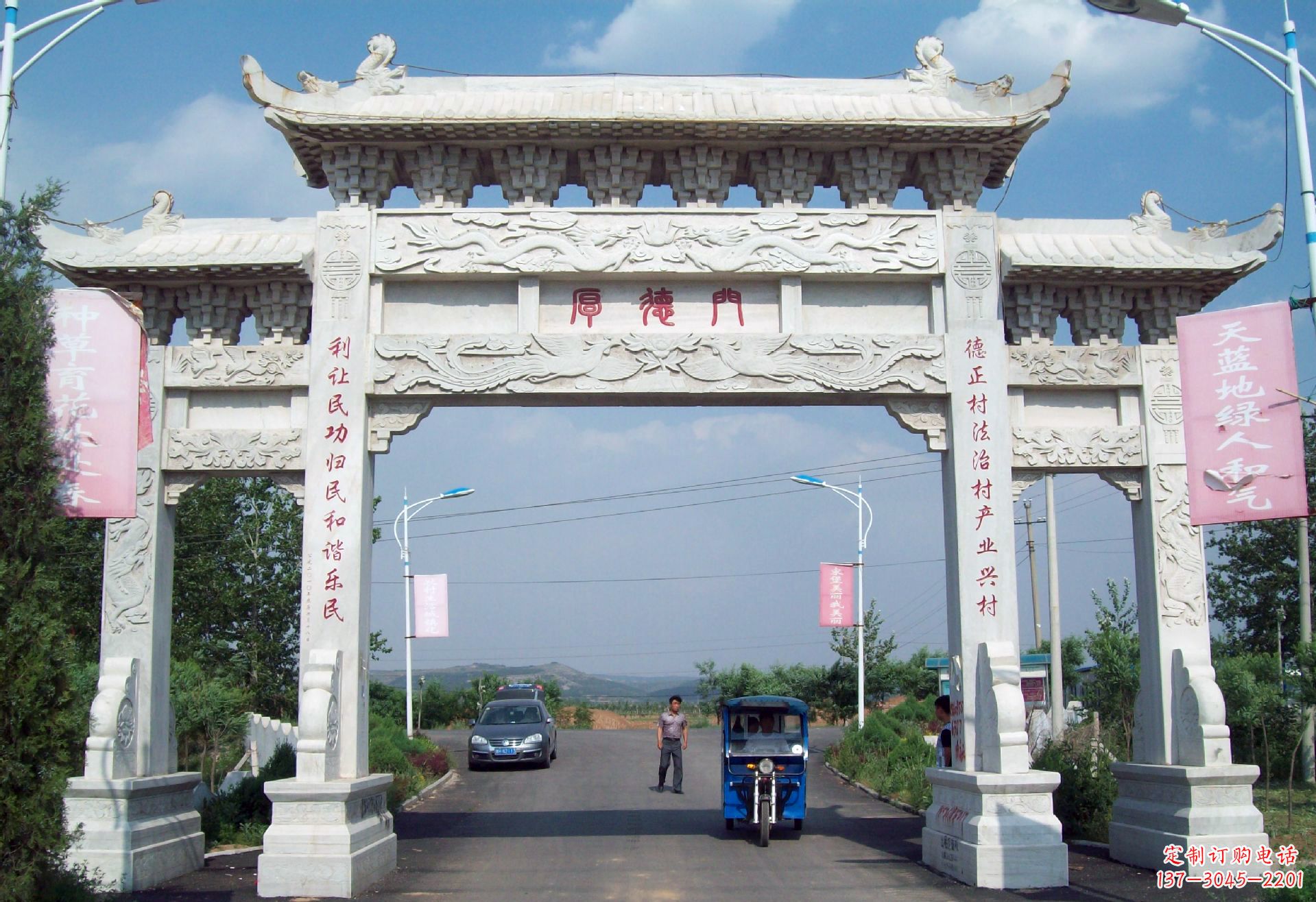 泰州专业定制门楼雕塑打造个性空间