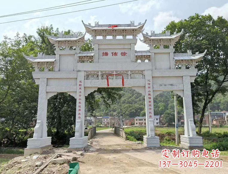 泰州古典大气的门楼石雕雕塑