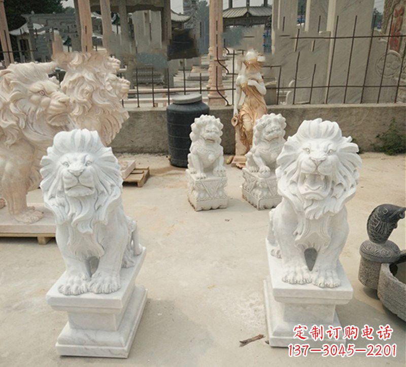 泰州传承欧式历史的狮子雕塑