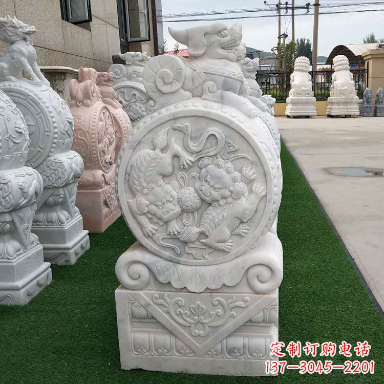 泰州石雕牌坊抱鼓石,有艺术气息的雕塑定制