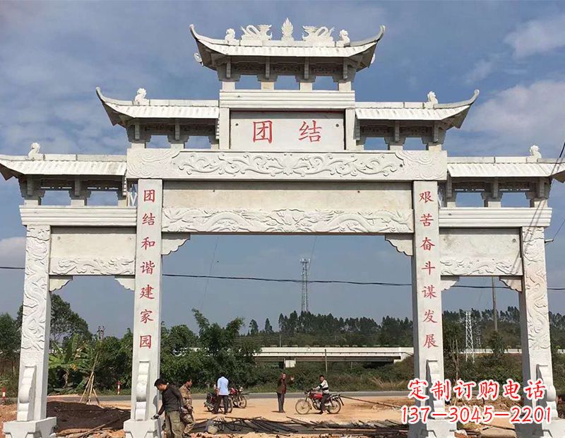 泰州定制牌坊雕塑,展现精湛工艺