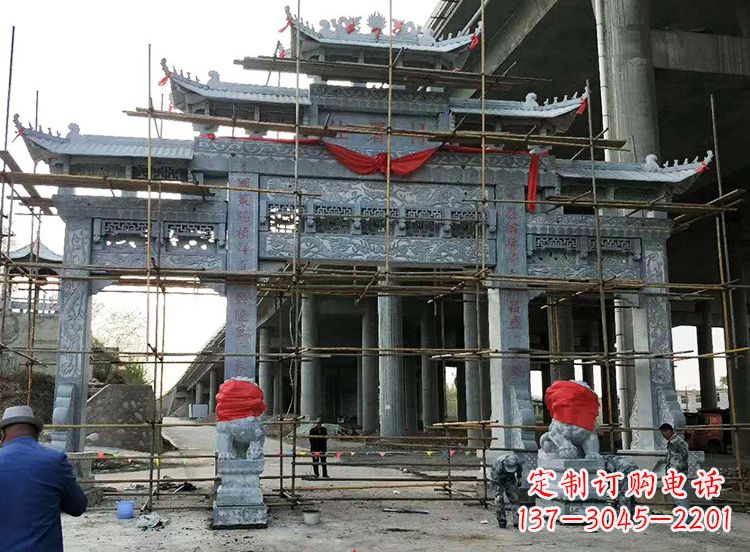 泰州石雕牌坊|精致细腻的石雕雕塑