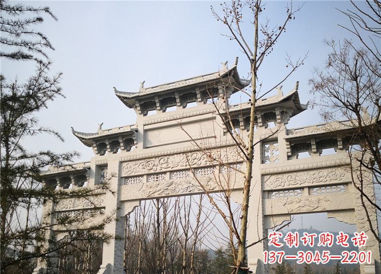 泰州定制高品质牌坊雕塑