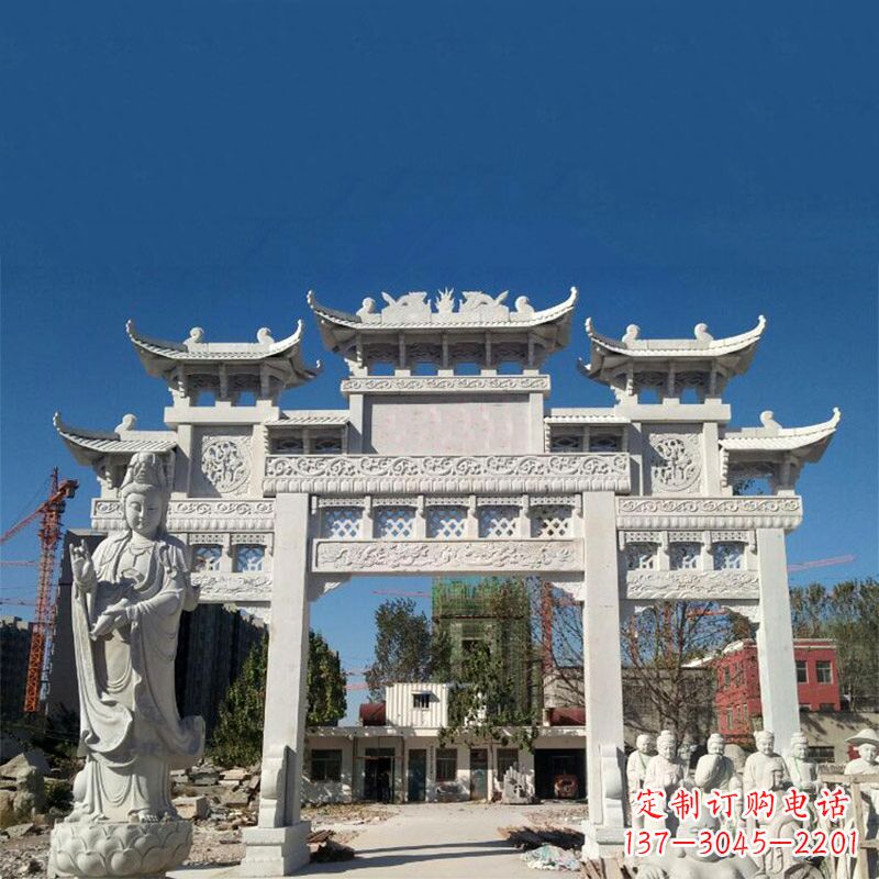 泰州中领雕塑牌楼铸铜雕塑