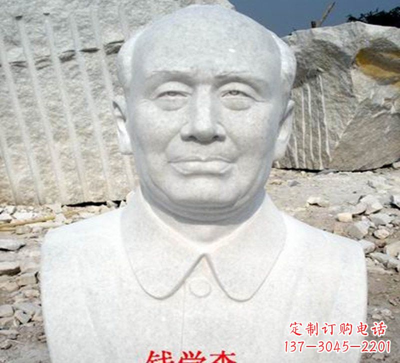 泰州拥有雄浑气势的钱学森头像雕塑