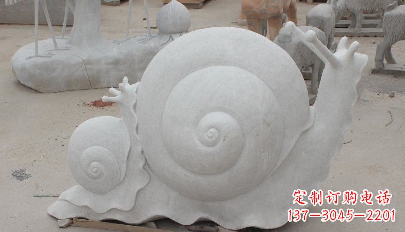 泰州石雕蜗牛