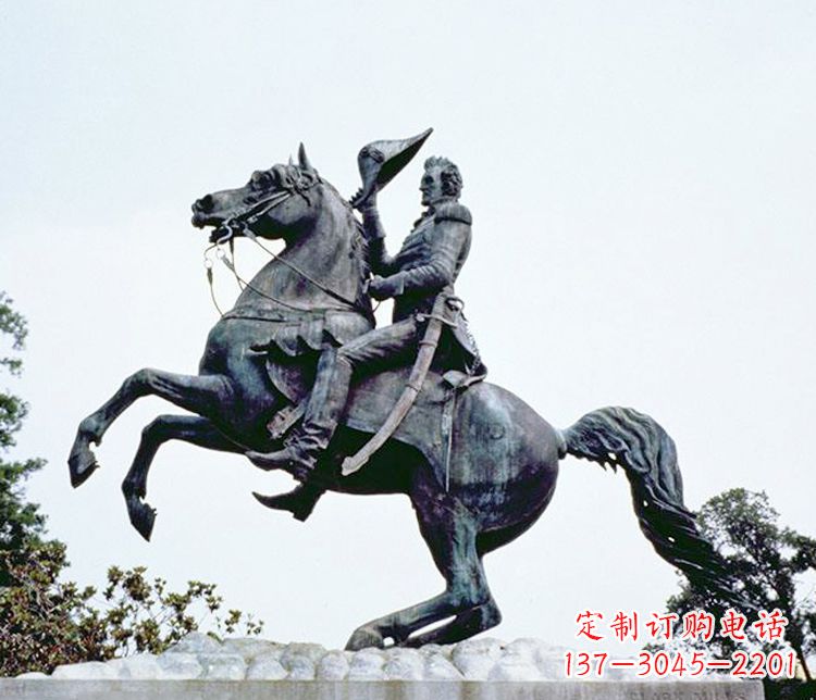 泰州石雕西方骑马人物雕塑