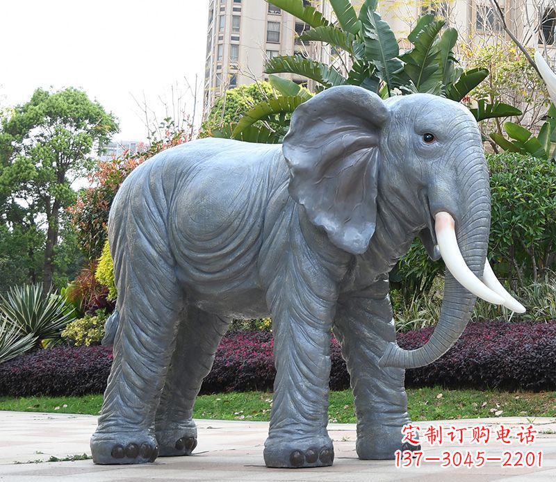 泰州石雕小区动物大象