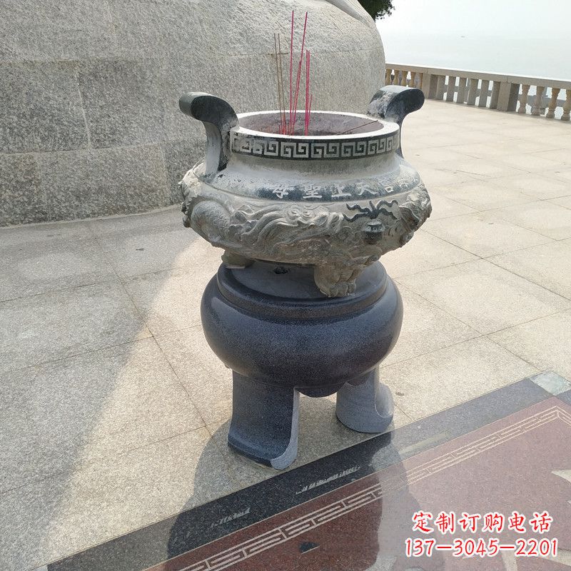 泰州石雕圆香炉