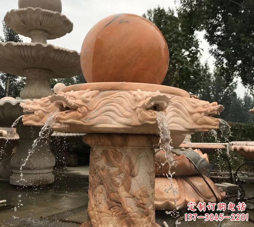 泰州石雕自然流水喷泉