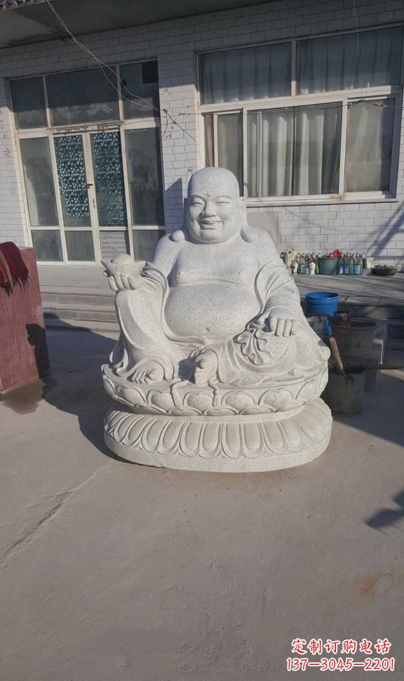 泰州石雕坐式弥勒佛