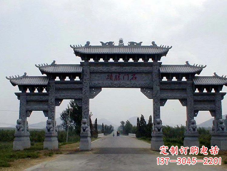 泰州石牌坊 斗楼