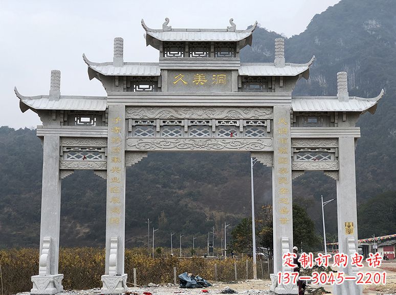 泰州石牌坊 石雕