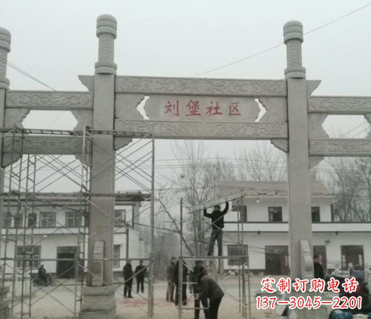 泰州石牌坊道路石雕