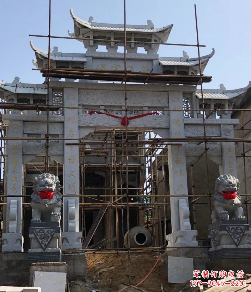 泰州石牌坊的石雕