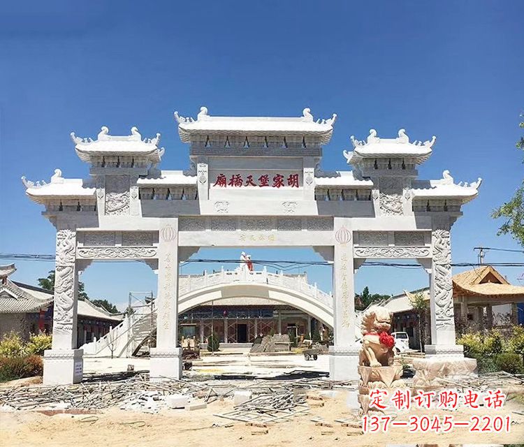泰州石牌坊的雕刻