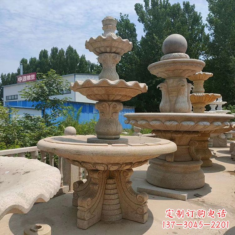 泰州石喷泉 石雕刻