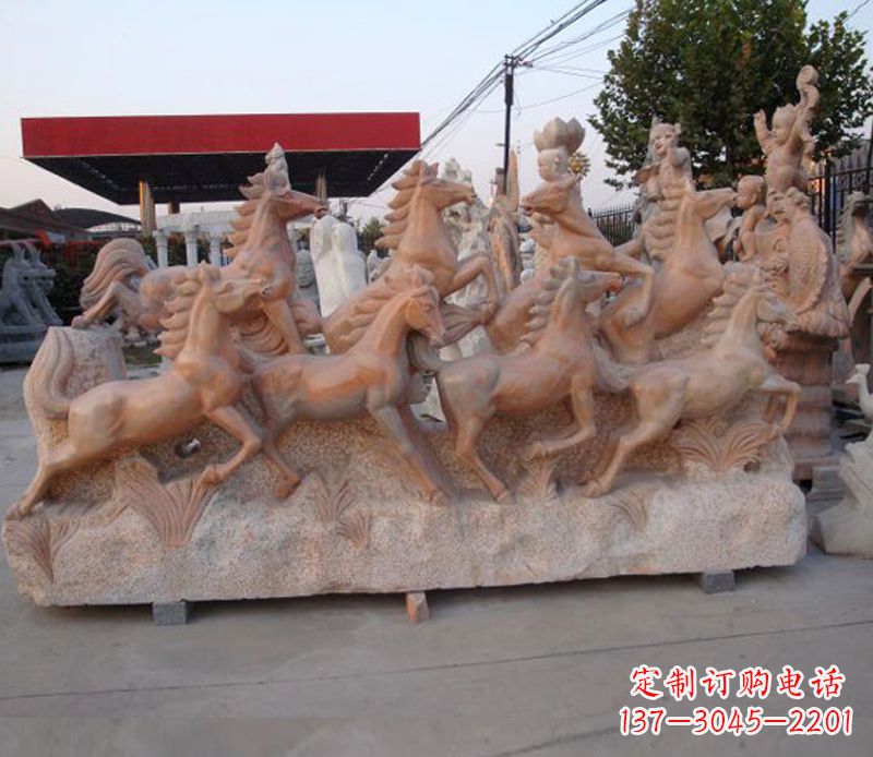 泰州石头奔马雕塑