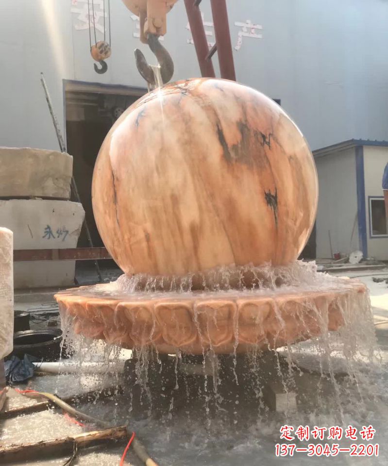 泰州时来运转风水球石雕