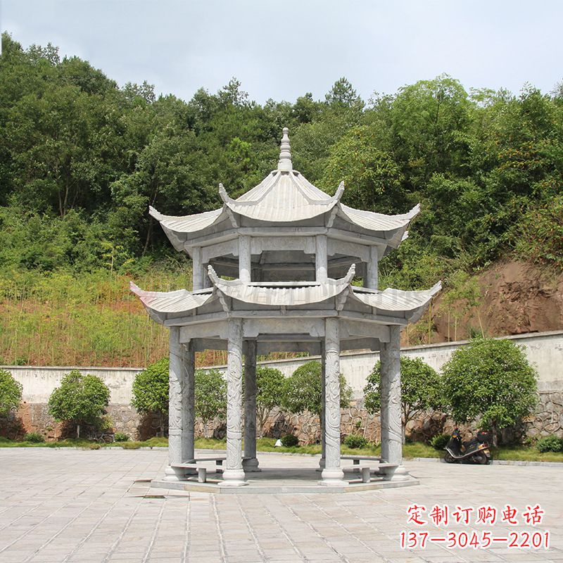 泰州双层庭院石凉亭