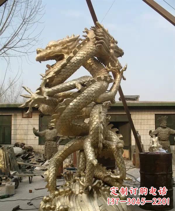 泰州双龙铜雕