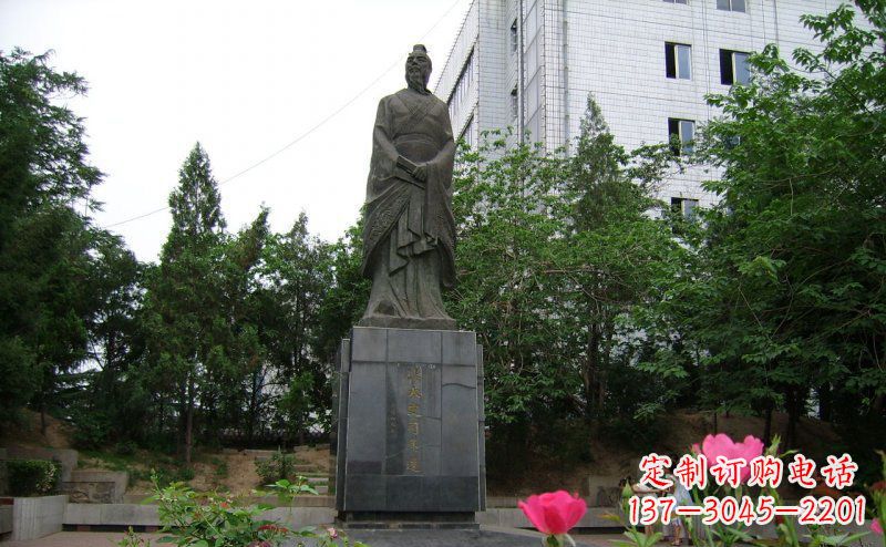 泰州司马迁古代名人铜雕