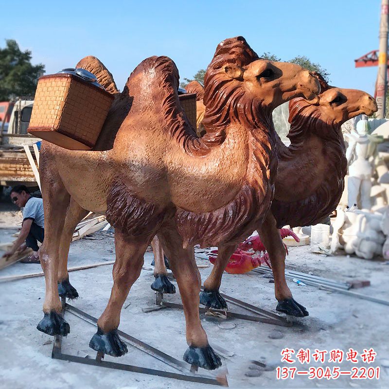 泰州丝绸之路仿真骆驼雕塑