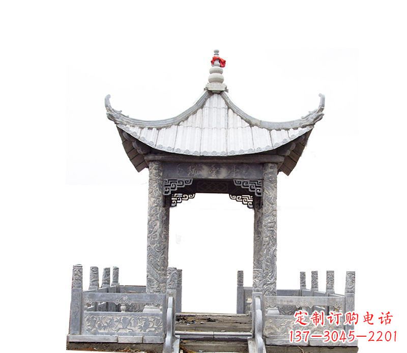 泰州四角仿古石凉亭石雕