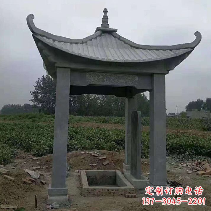 泰州四角庭院石凉亭