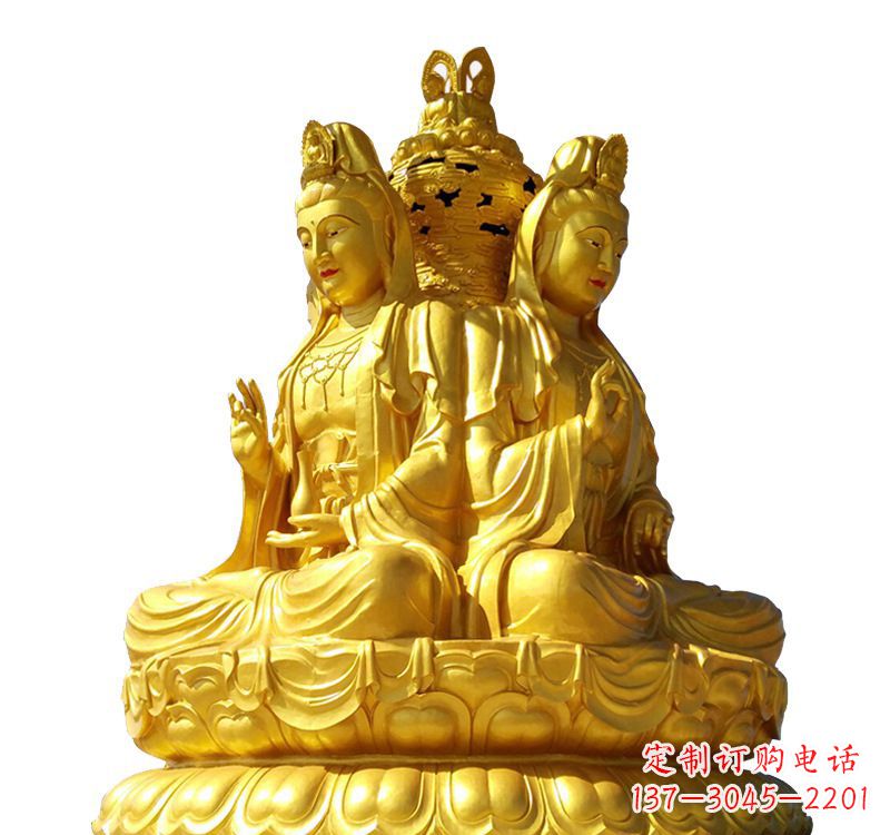 泰州四面观音菩萨铜像